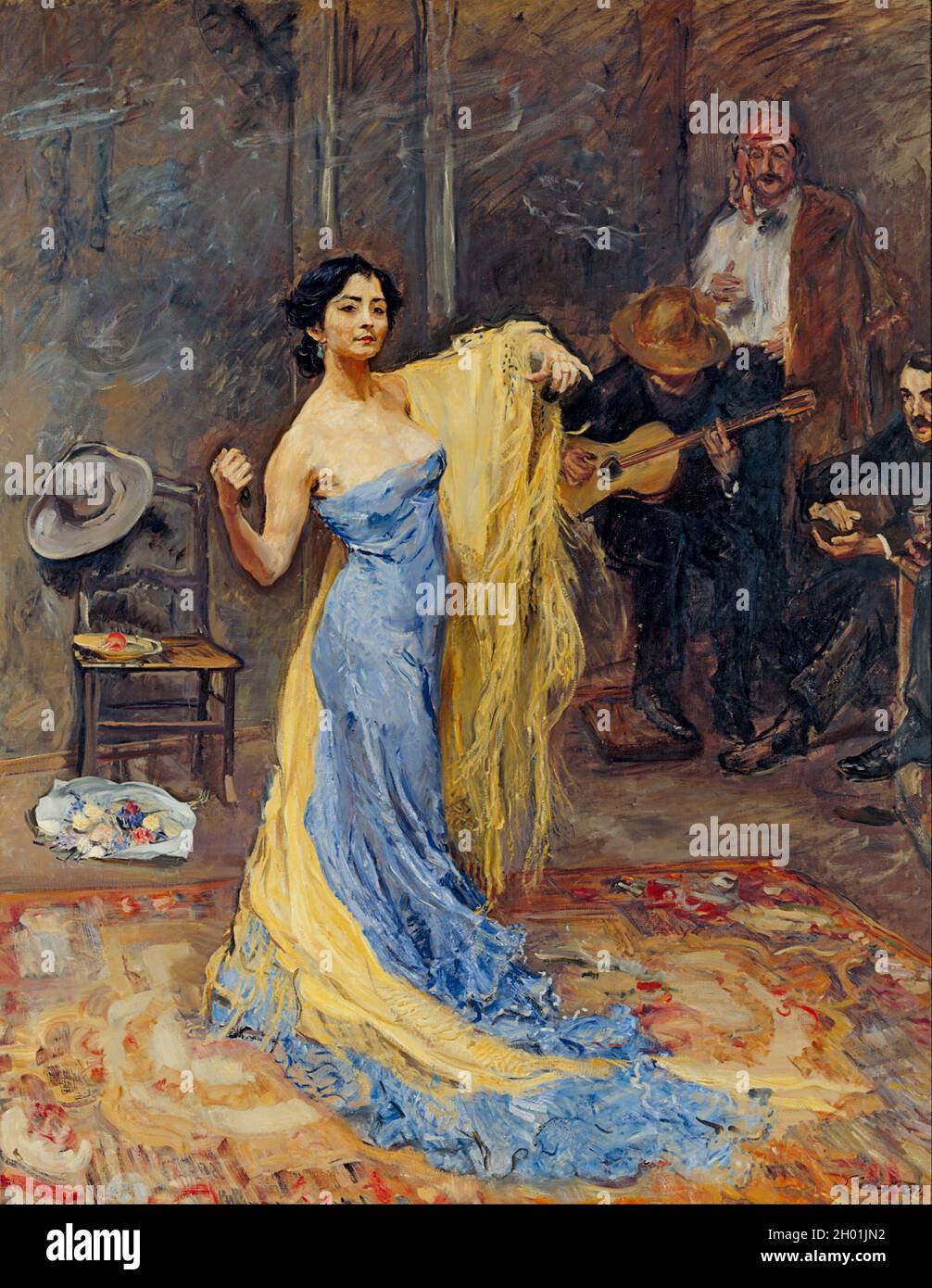 Max Slevogt - Portrait de la danseuse Marietta di Rigardo Banque D'Images