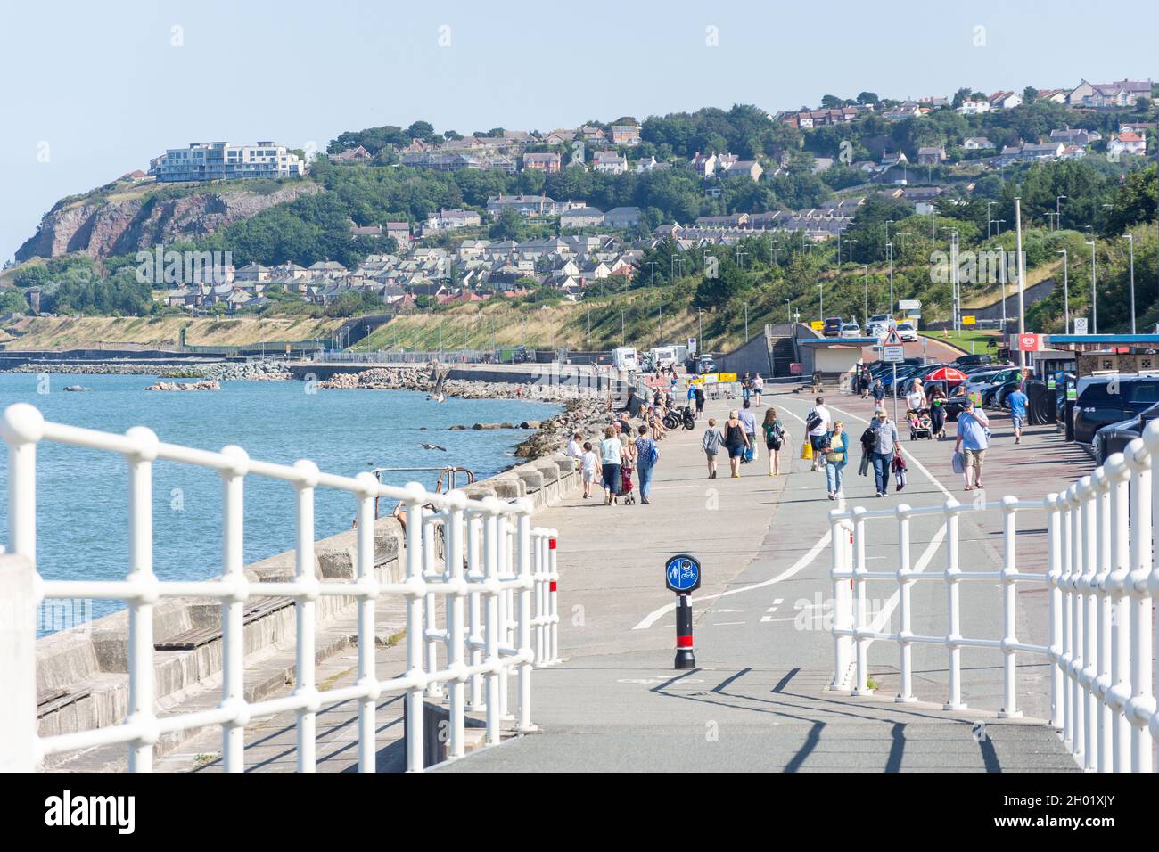 Beach Promenade, Colwyn Bay (Bae Colwyn), Conwy County Borough, pays de Galles, Royaume-Uni Banque D'Images