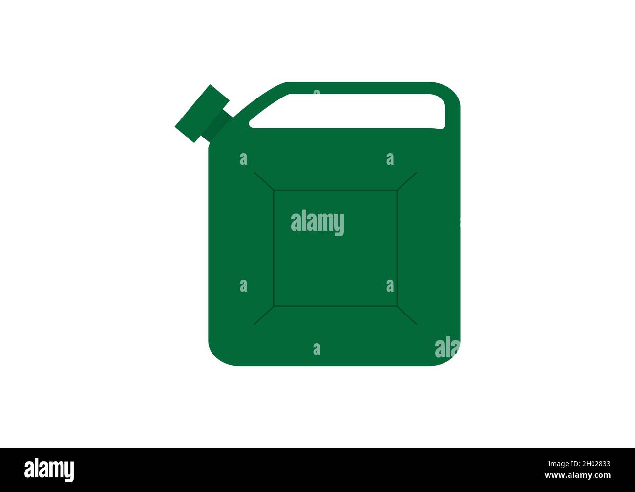 Vert jerry peut vector sur un fond blanc Illustration de Vecteur