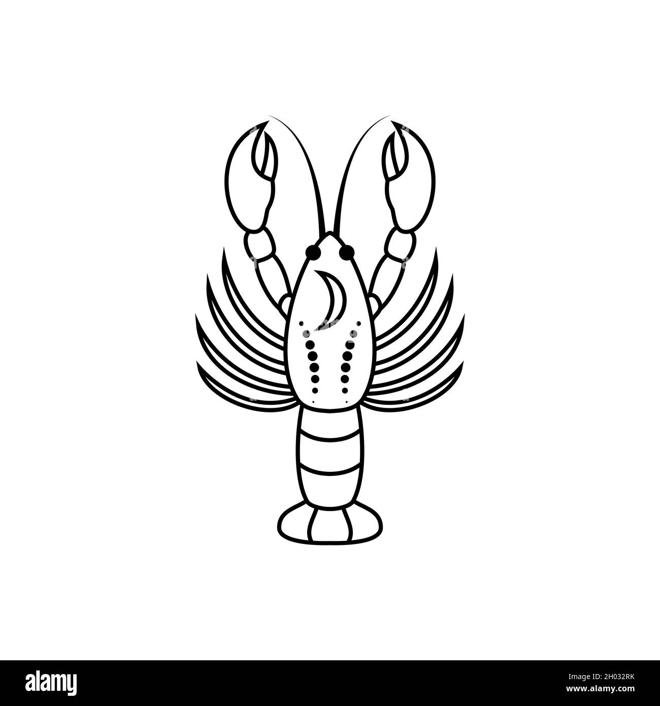 Signe astrologique Cancer Illustration de Vecteur