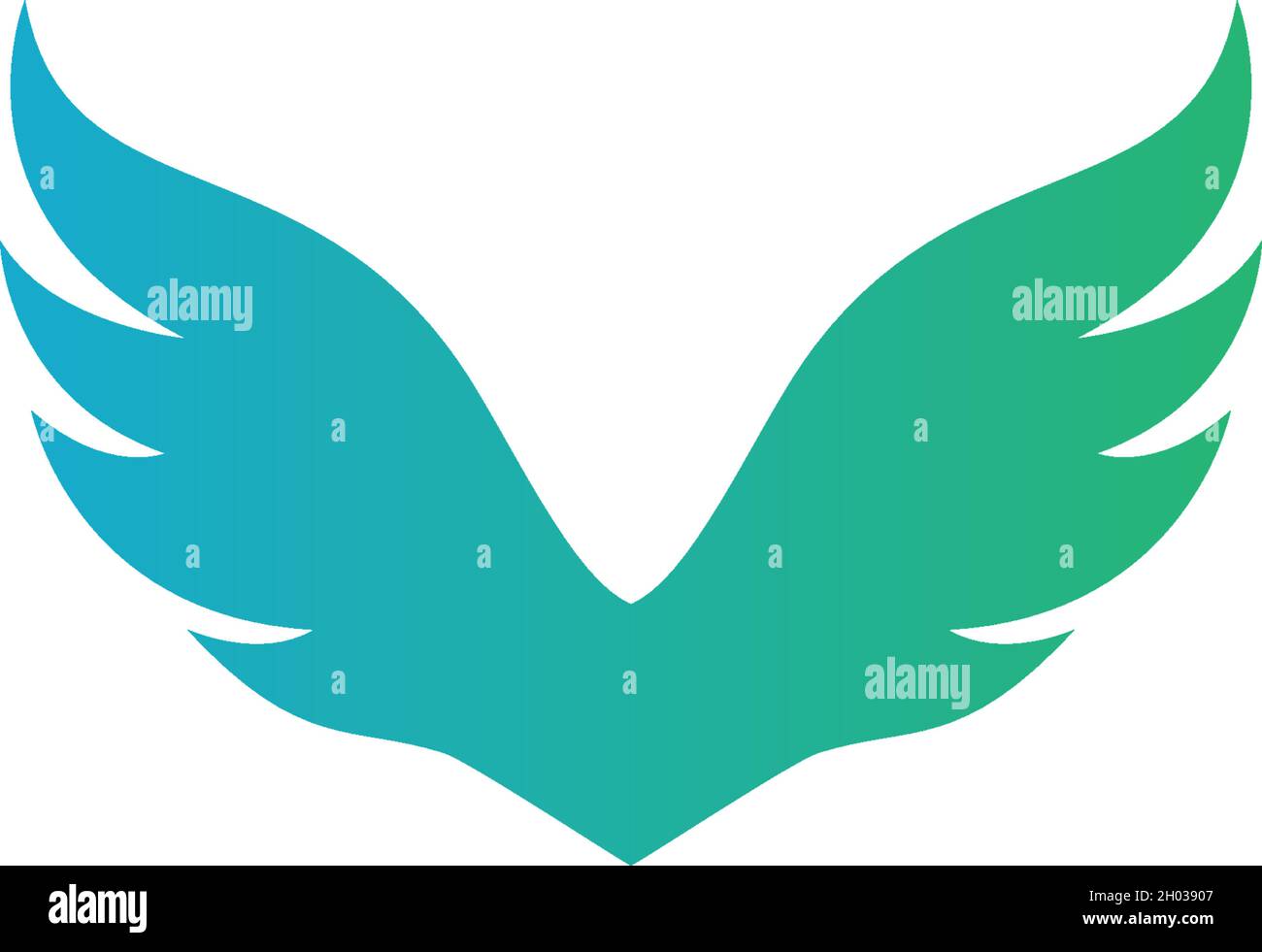 modèle vectoriel de logo wing Illustration de Vecteur