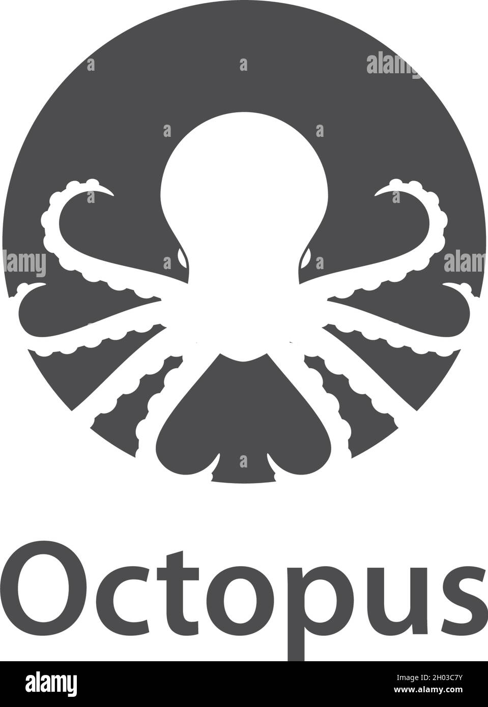 Modèle de vecteur d'ilustration du logo Octopus Illustration de Vecteur