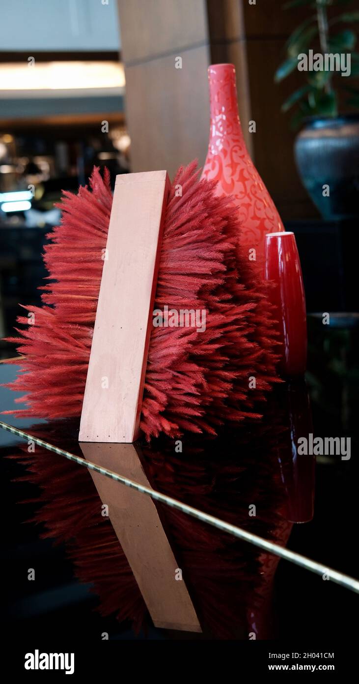 Décoration du festival chinois de la mi-automne à l'hôtel J W Marriott cinq étoiles de Bangkok en Thaïlande Banque D'Images