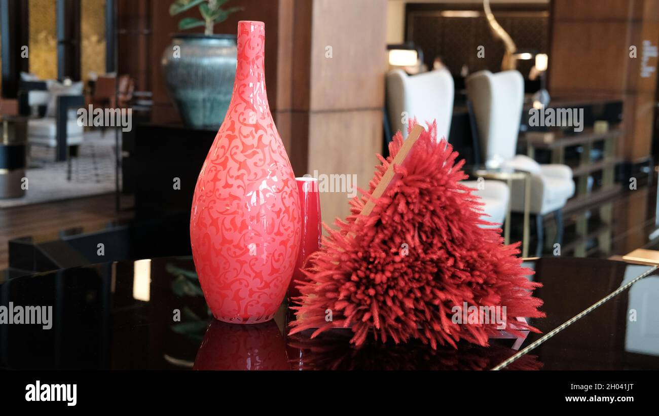 Décoration du festival chinois de la mi-automne à l'hôtel J W Marriott cinq étoiles de Bangkok en Thaïlande Banque D'Images