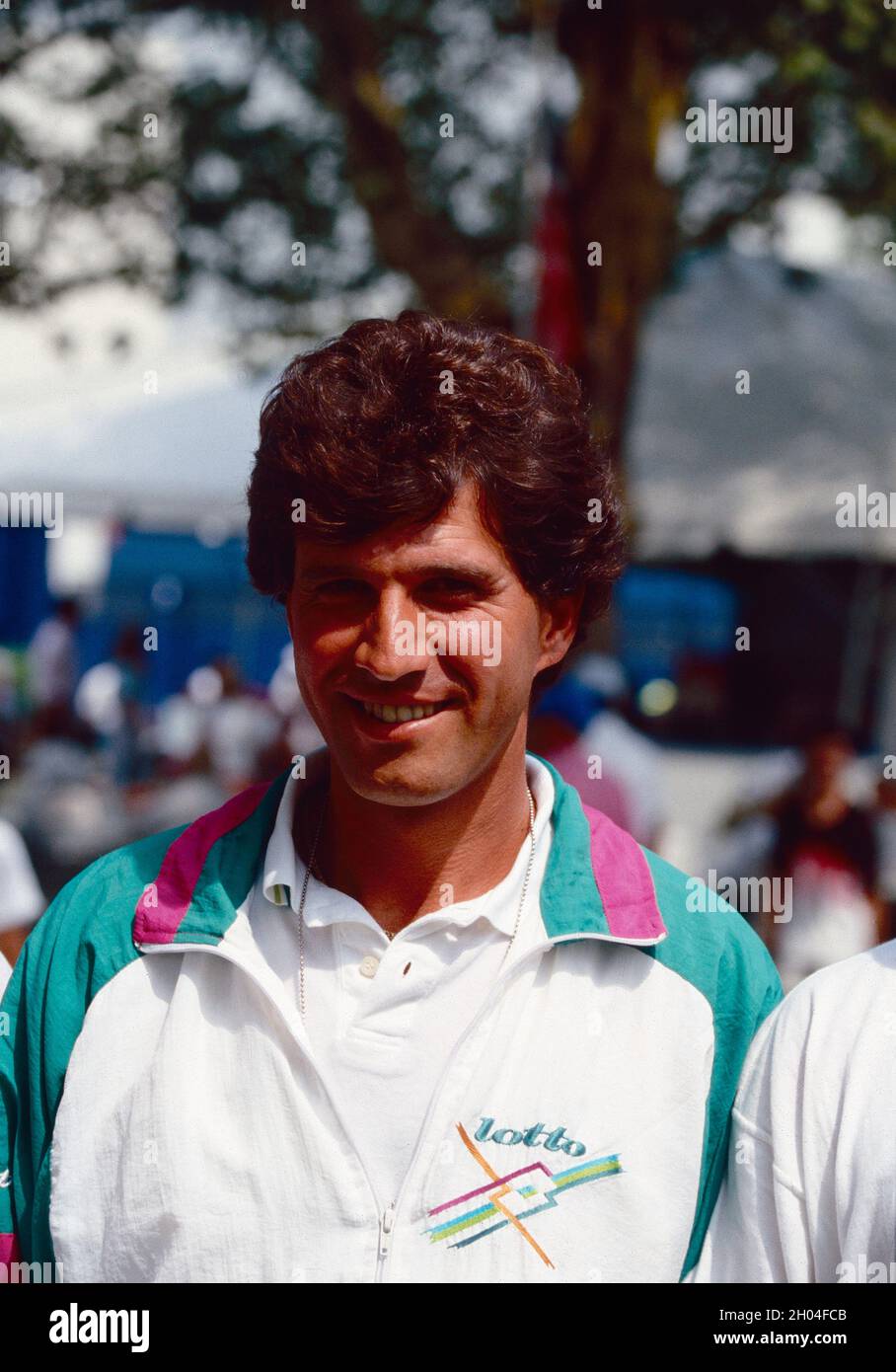 Joueur italien de tennis Vittorio Magnelli, 1990 Banque D'Images