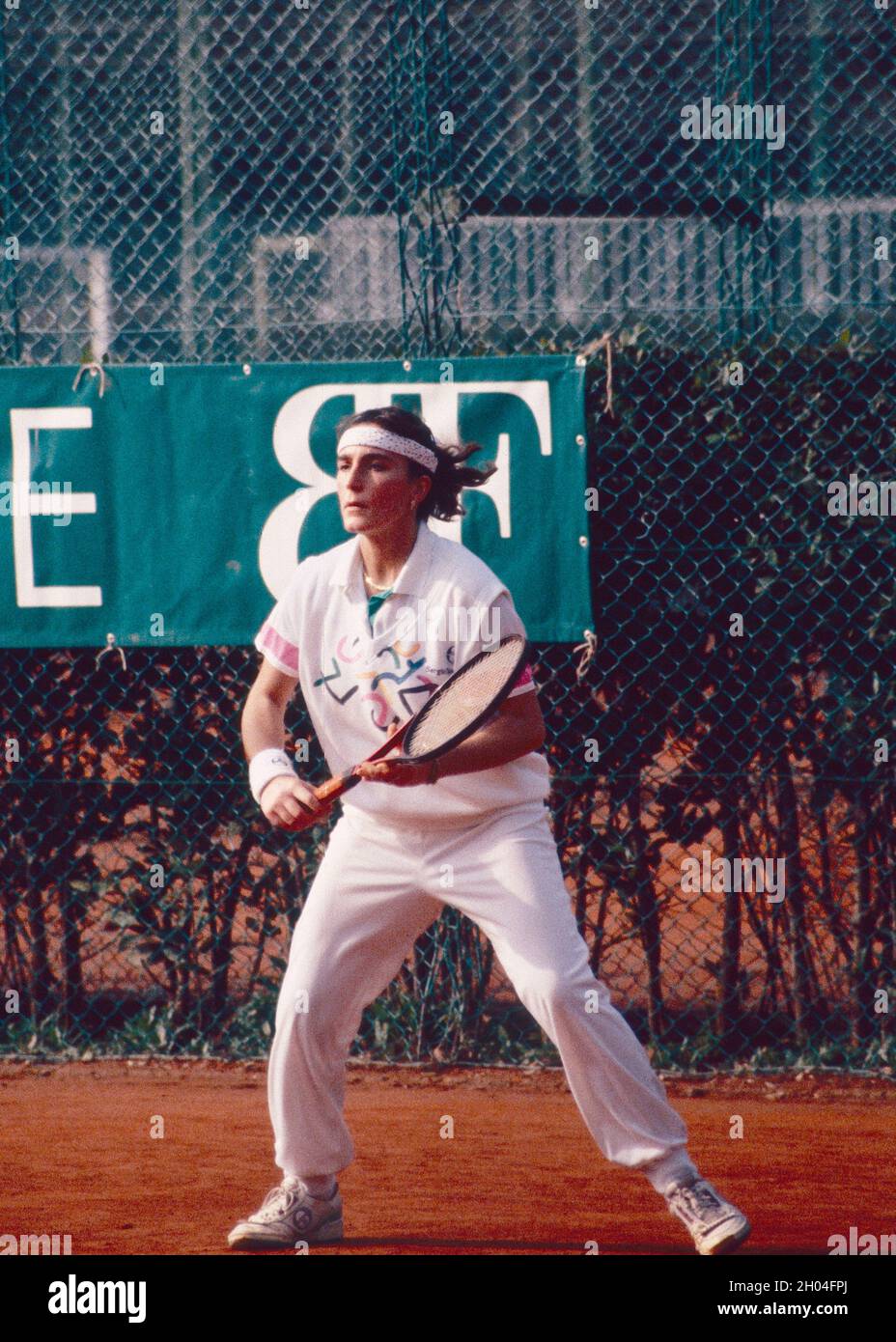 Joueur italien de tennis Manzoni, années 1990 Banque D'Images