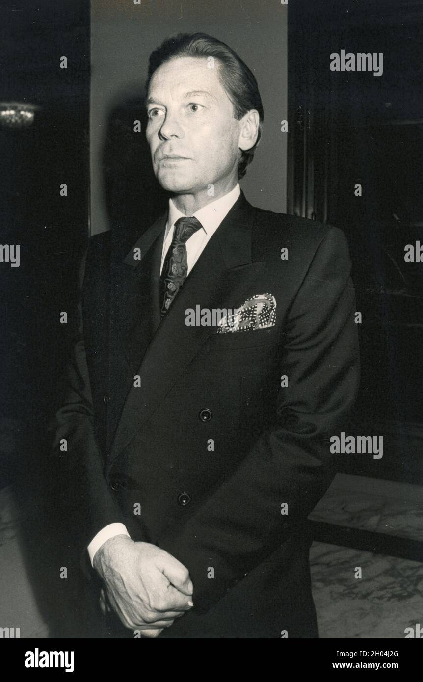 Acteur de cinéma autrichien Helmut Berger, années 1970 Banque D'Images