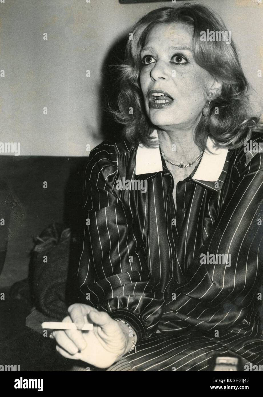 L'actrice grecque Melina Mercouri, années 1980 Banque D'Images