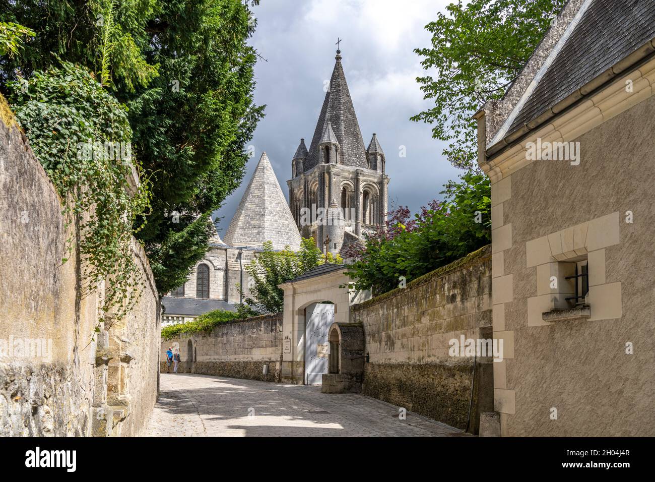 Stiftskirche Saint-Ours des Schloss à Loches, Loire-Tal, Frankreich | l'église Saint-Ours du château à Loches, Vallée de la Loire, France Banque D'Images