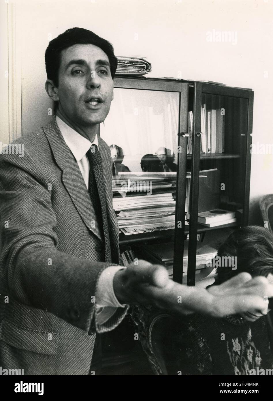 Juriste et politicien italien Stefano Rodotà, années 1980 Banque D'Images