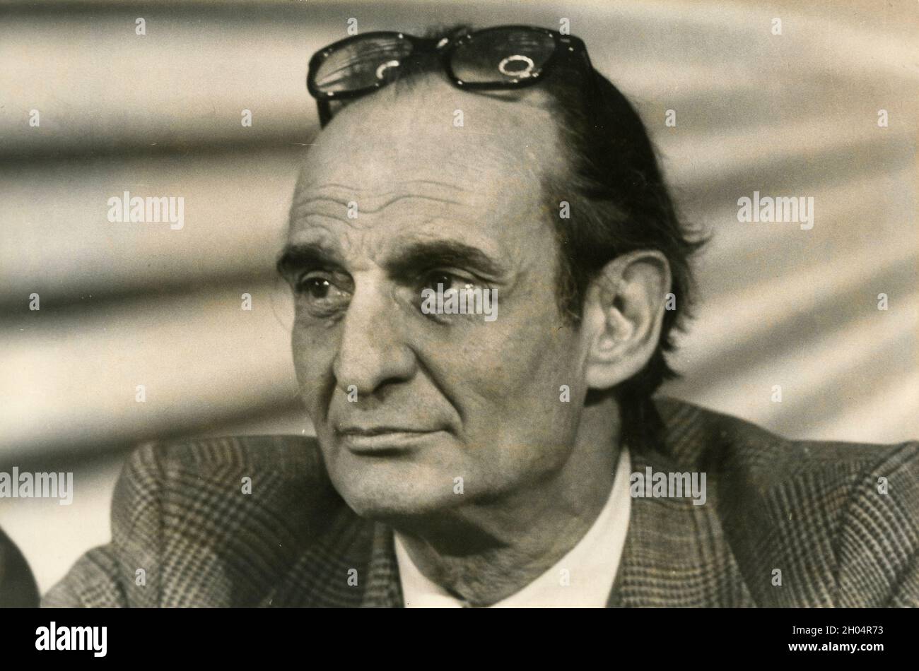 Biologiste italien, universitaire et politicien Giorgio Tecce, années 1970 Banque D'Images