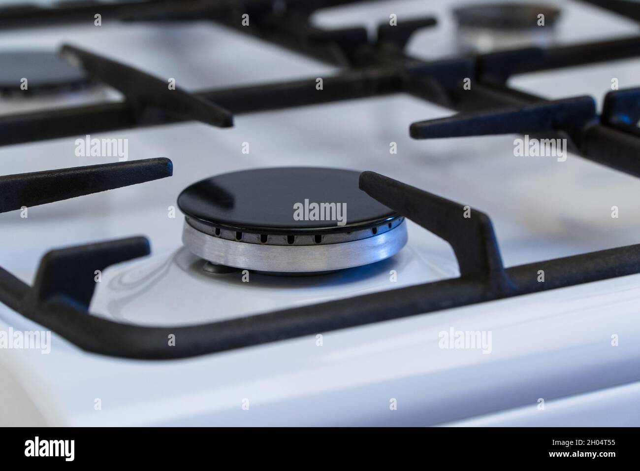 cuisine cuisinière à gaz, brûleur à gaz éteint, pénurie et crise Photo Stock Alamy