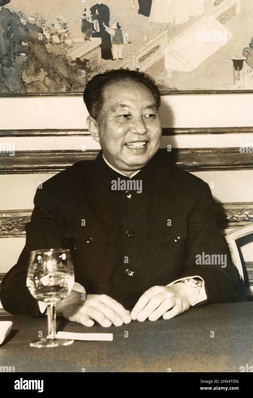 Homme politique chinois et président du Parti communiste Hua Kuo Feng, années 1970 Banque D'Images