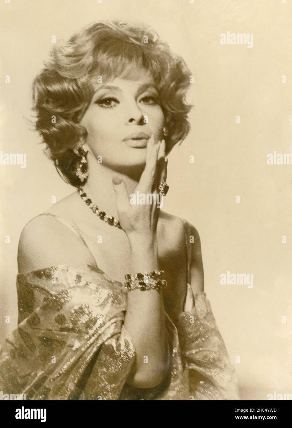 L'actrice italienne Gina Lollobrigida, années 1960 Banque D'Images