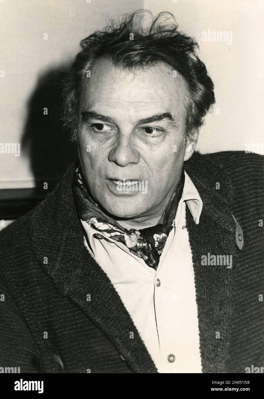 Cinéastes et comédien italien Giorgio Albertazzi, années 1970 Banque D'Images