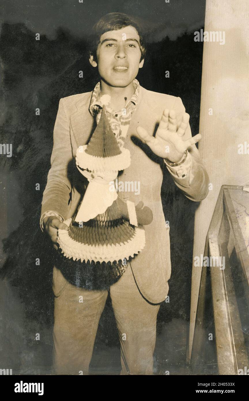 La chanteuse italienne Gianni Morandi, années 1960 Banque D'Images
