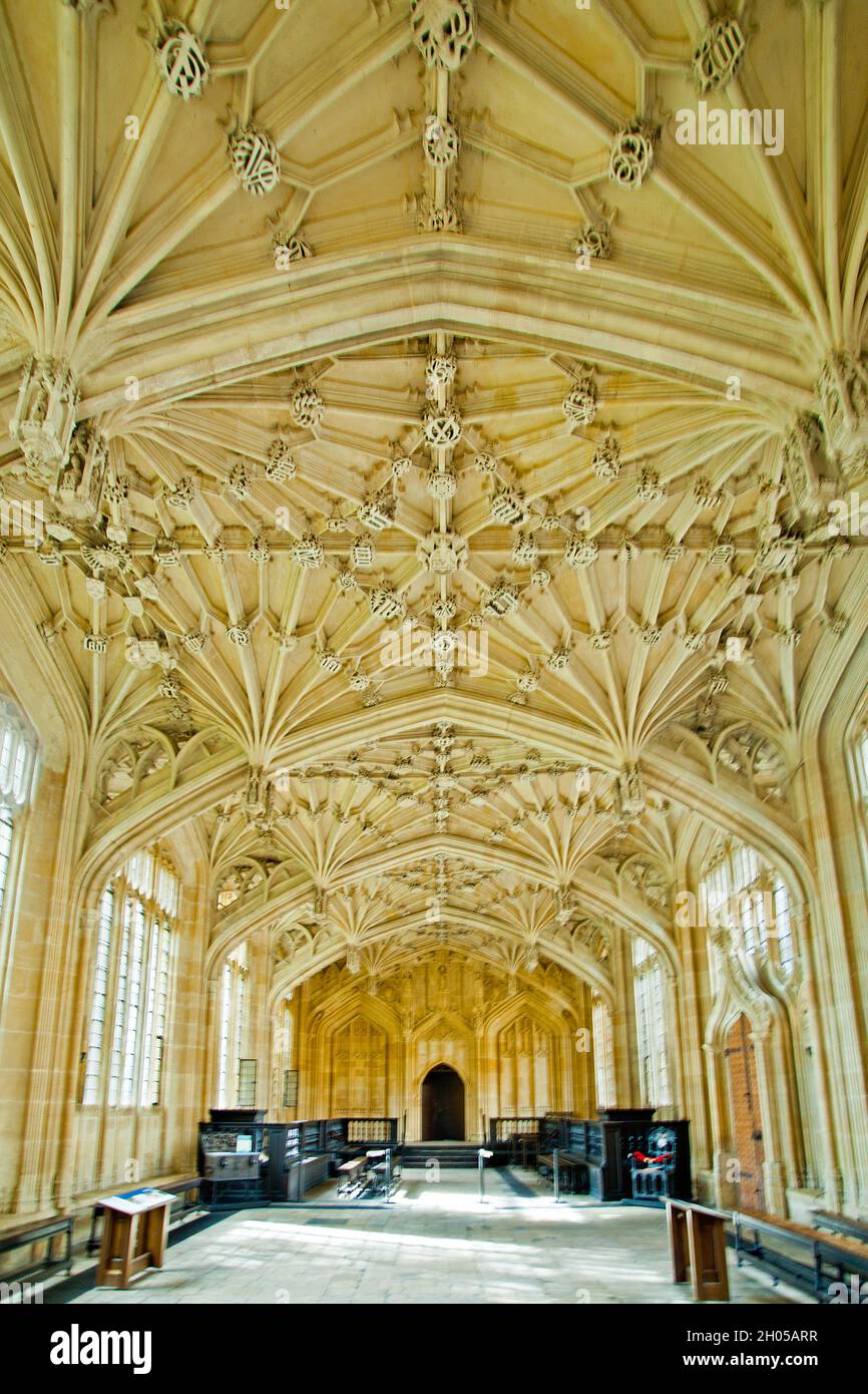 Divityy School, Bodleian Library, Université d'Oxford Banque D'Images