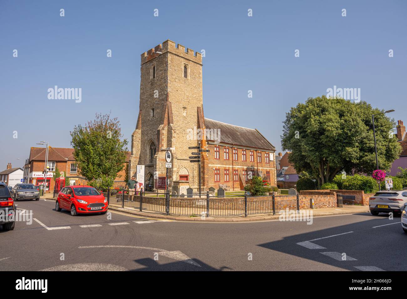 Centre du patrimoine de Maeldune dans la rue High Maldon Essex Banque D'Images