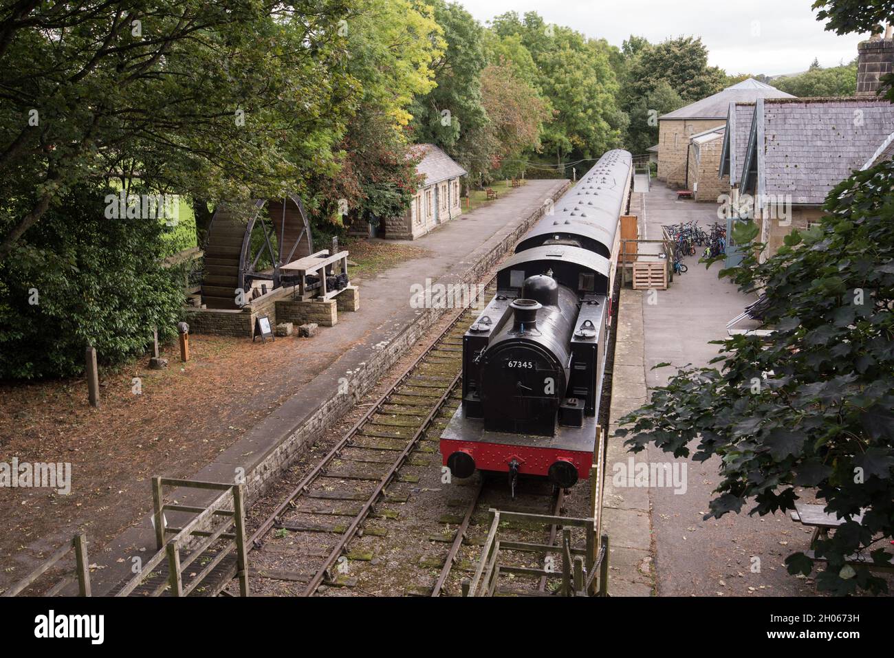 Exposition statique en train au Dales Countryside Museum de Hawes North Yorkshire Banque D'Images