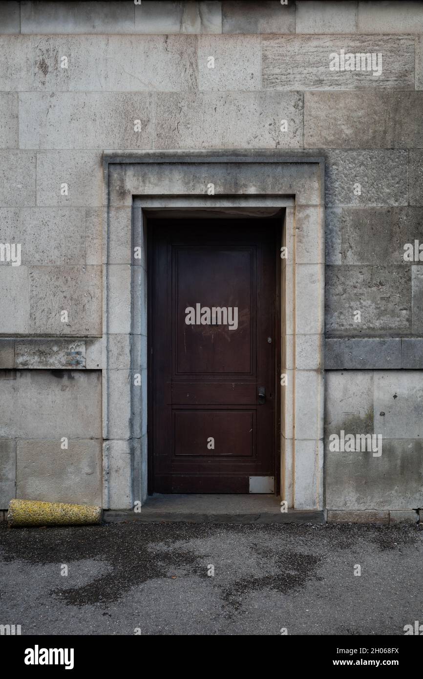 Entrée de porte en bois Banque D'Images