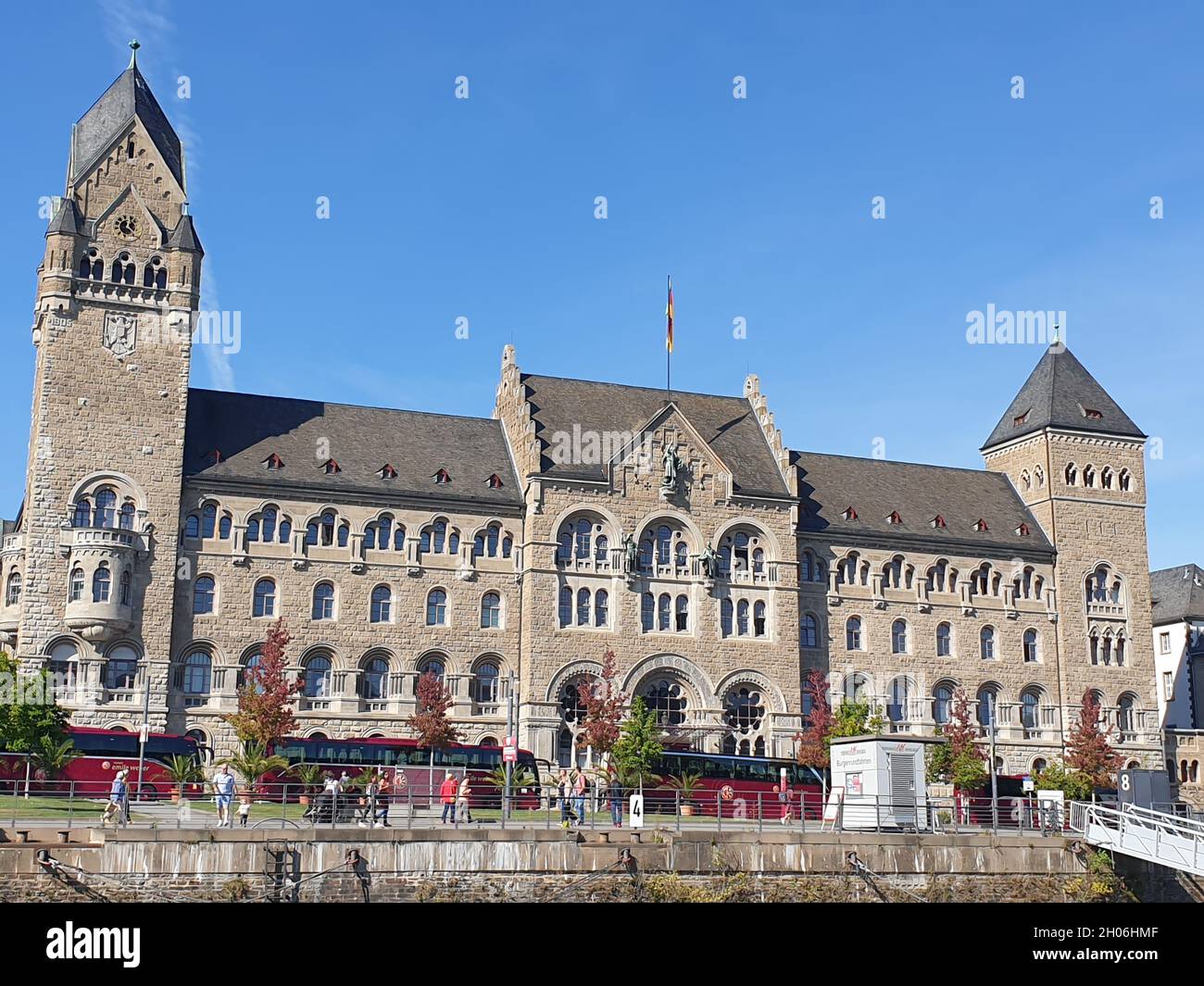 Prüssisches Regierungsgebäude in Koblenz Banque D'Images