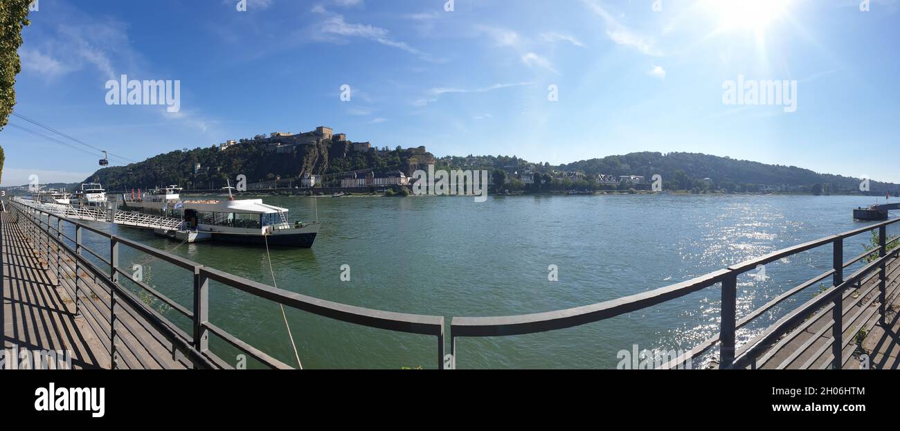 Koblenz - Konrad-Adenauer-Ufer Banque D'Images