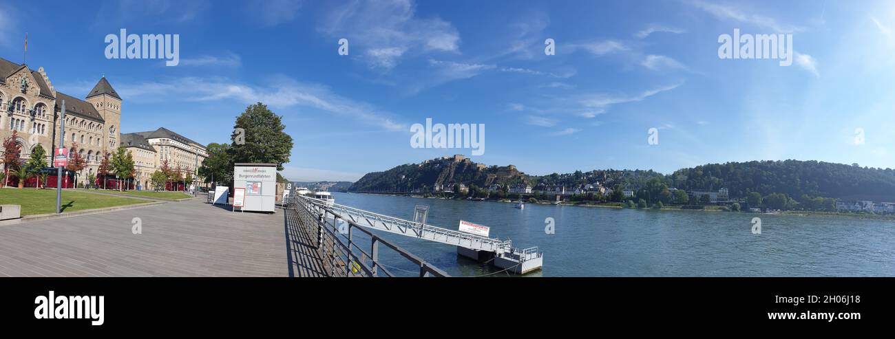 Koblenz - Konrad-Adenauer-Ufer Banque D'Images