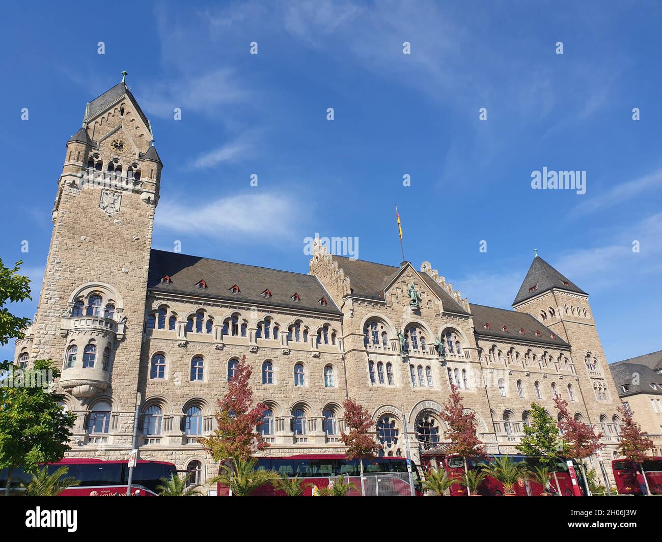 Prüssisches Regierungsgebäude in Koblenz Banque D'Images