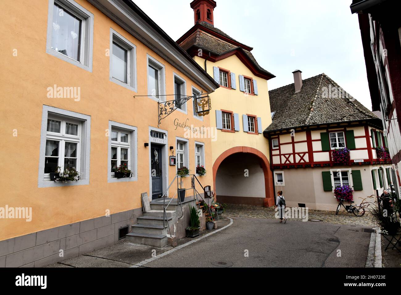 Village allemand Burkheim Allemagne Banque D'Images