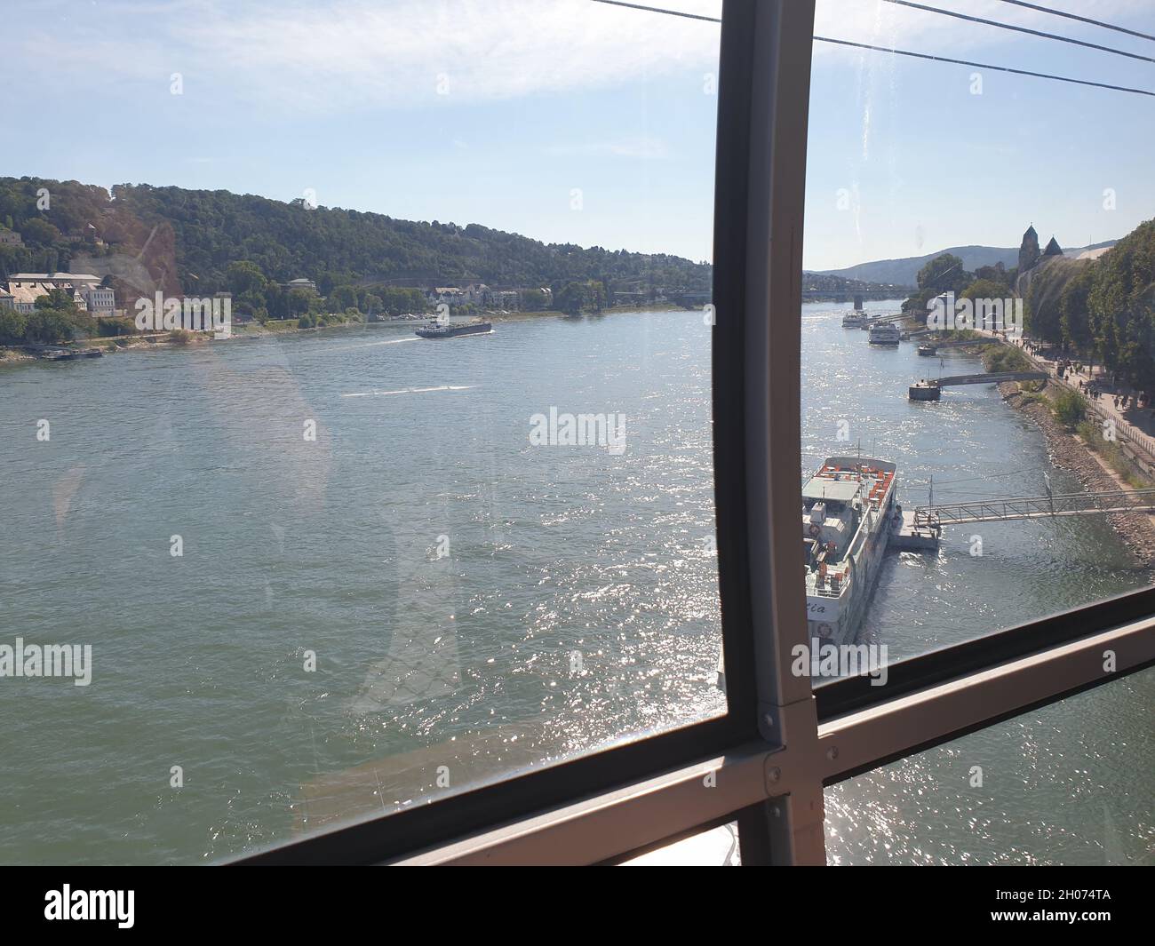 Koblenz - Seilbahnfahrt Banque D'Images