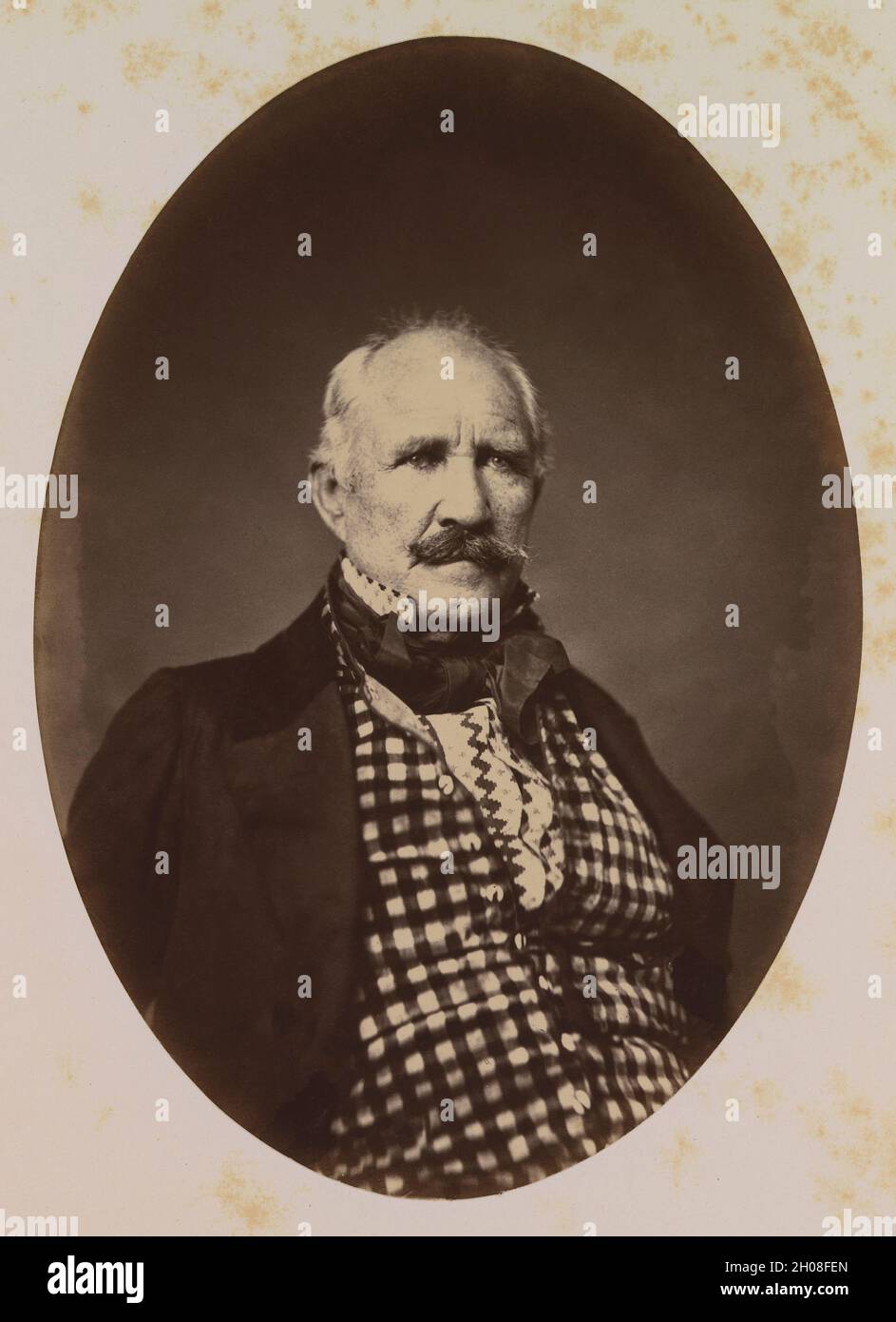 Samuel Houston (1793-1863), homme politique et homme d'État américain, a été gouverneur du Texas et du Tennessee, chef et épaules Portrait, James Earle McClees, Julian Vannerson, 1859 Banque D'Images