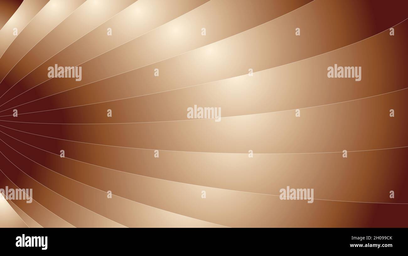 Arrière-plan abstrait marron et lignes en forme d'onde blanche.conception du site Web. Illustration de Vecteur