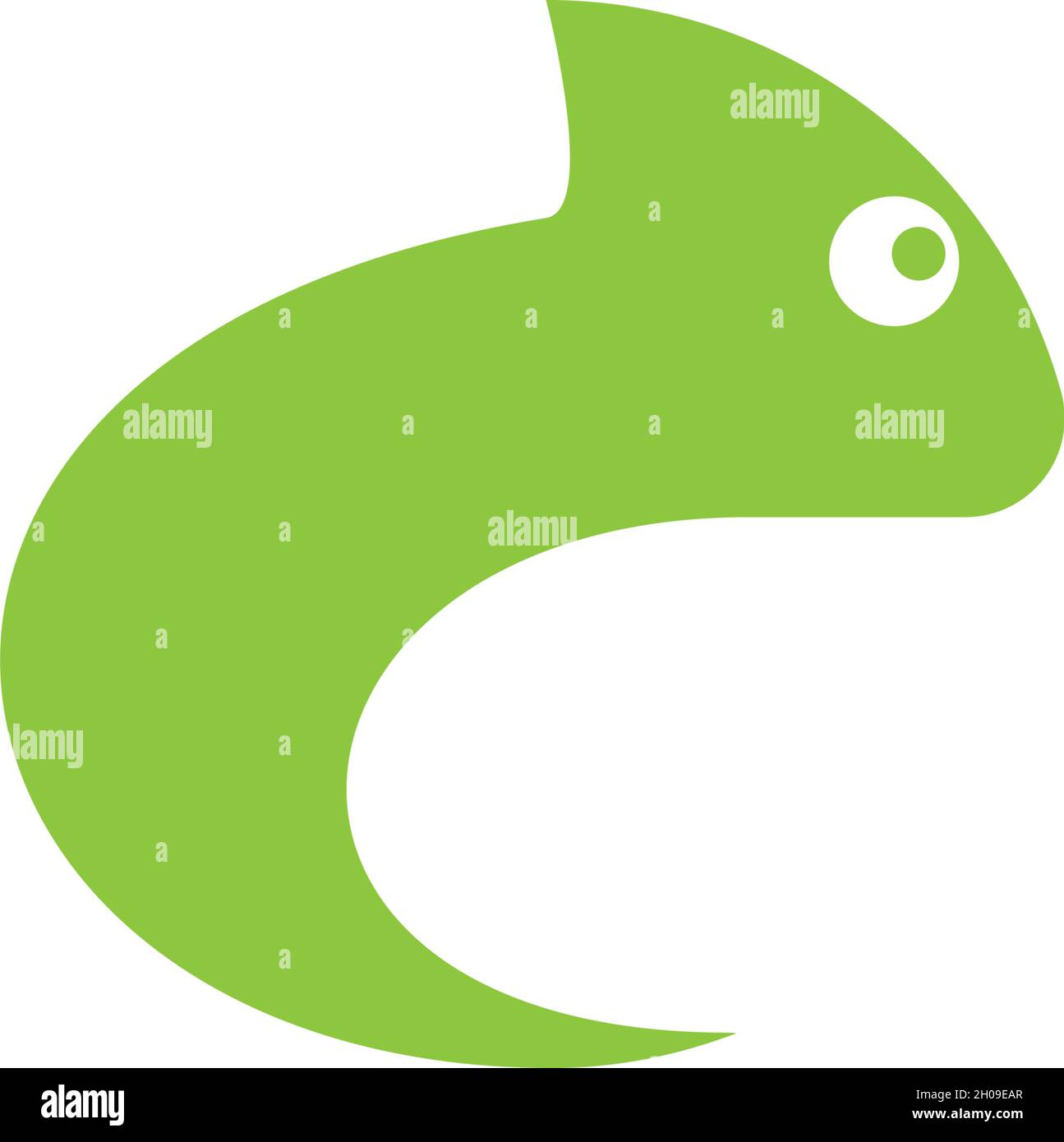 Modèle de logo d'illustration vectorielle Lizard Illustration de Vecteur