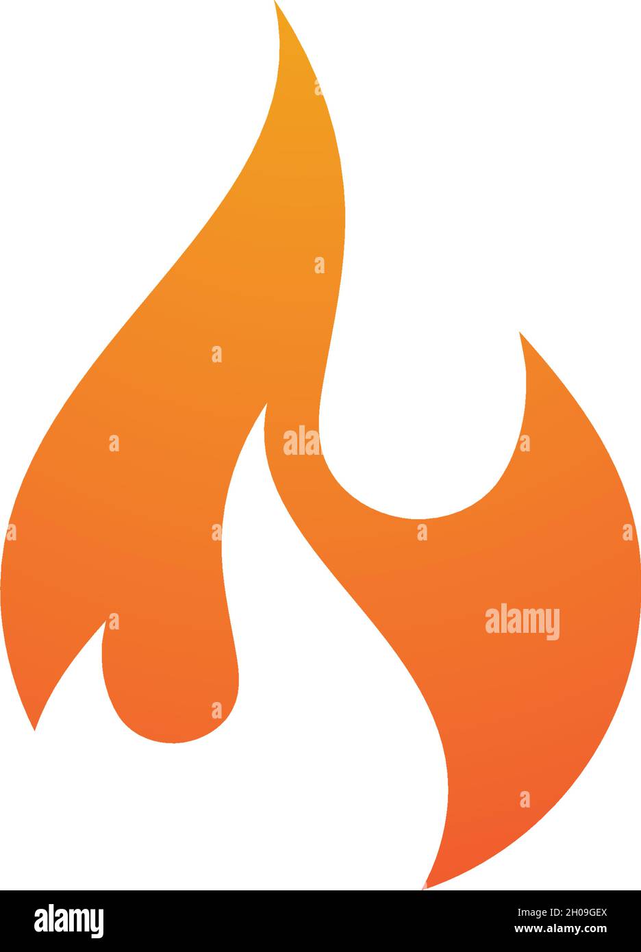 Modèle de logo de flamme concept de logo huile, gaz et énergie Illustration de Vecteur