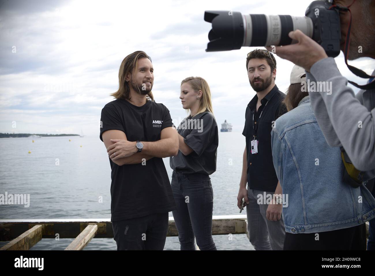 Contenu les créateurs assistent aux Canneseries 2021.Cannes, France.8 octobre FAMA © Fausto Marci Banque D'Images