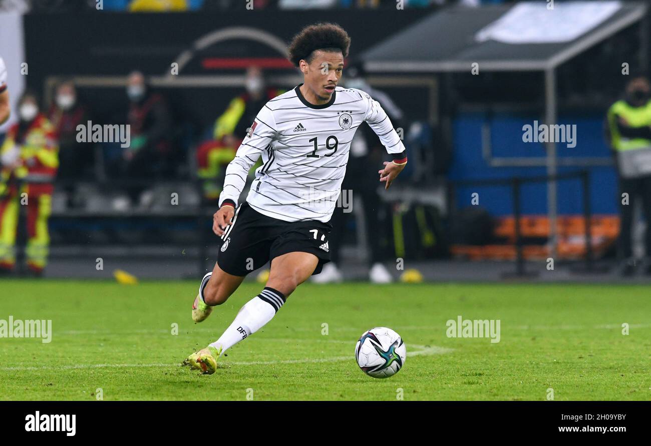 Qualification à la coupe du monde, Volksparkstadion Hamburg: Allemagne contre Roumanie; Leroy Sane (GER) Banque D'Images