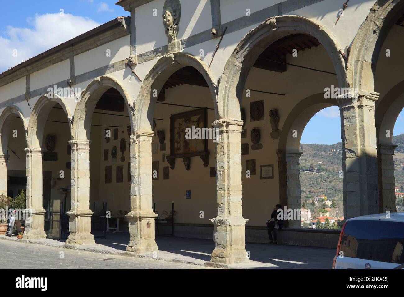 Loggia, Castiglione Fiorentino, Toscane, Italie, Europe Banque D'Images