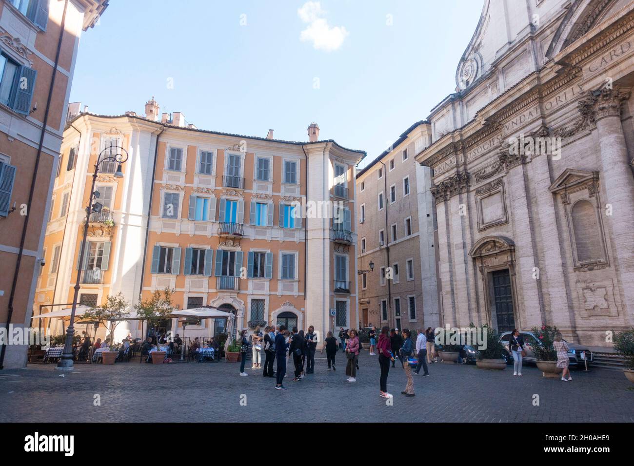 Rome, Italie - octobre 2021 : Piazza del Gesu Banque D'Images