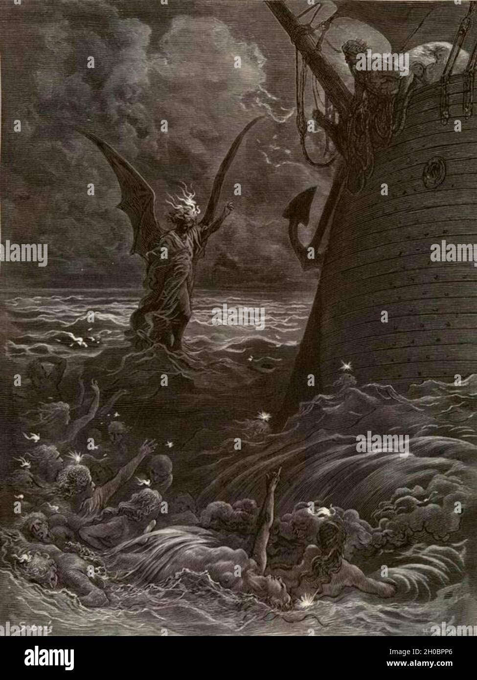 Illustration de la rime de l'ancien Mariner - Samuel Taylor Coleridge Banque D'Images