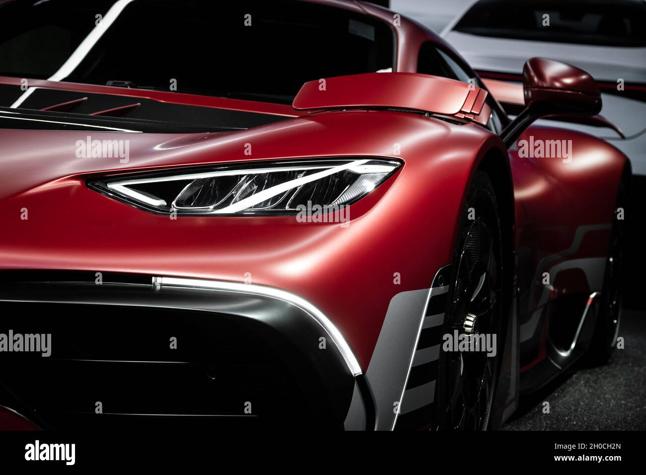 Mercedes-AMG Project One, une voiture de sport présentée au salon automobile IAA Mobility 2021 à Munich, en Allemagne, le 6 septembre 2021. Banque D'Images