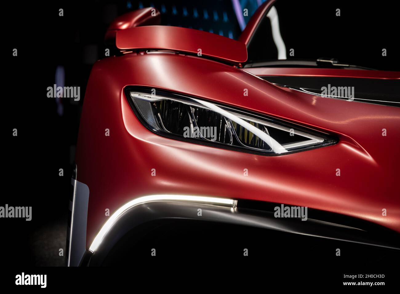Mercedes-AMG Project One, une voiture de sport présentée au salon automobile IAA Mobility 2021 à Munich, en Allemagne, le 6 septembre 2021. Banque D'Images