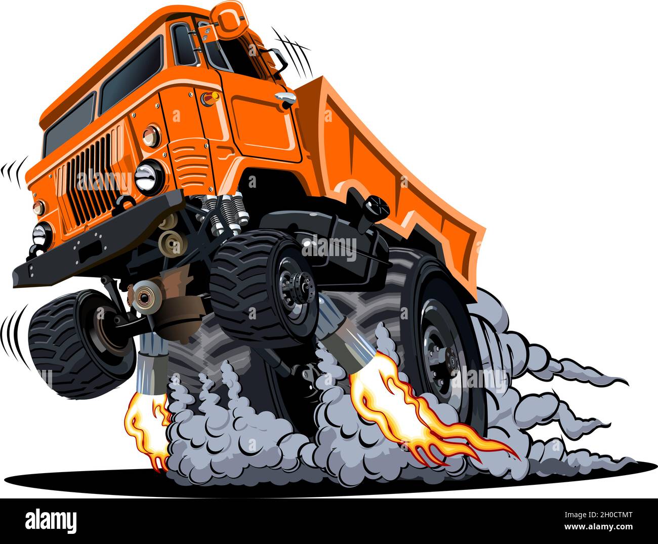 Chariot de muscle de dessin animé 4x4 isolé sur fond blanc.Format vectoriel EPS-10 disponible séparé par des groupes et des calques avec effets de transparence pour un Illustration de Vecteur Chariot de muscle de dessin animé 4x4 isolé sur fond blanc.Format vectoriel EPS-10 disponible séparé par des groupes et des calques avec effets de transparence pour un Illustration de Vecteur