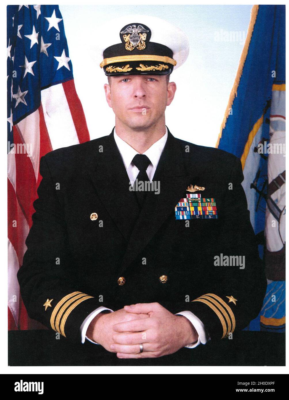 Photo officielle pour Cmdr.Philip Castellano. Banque D'Images