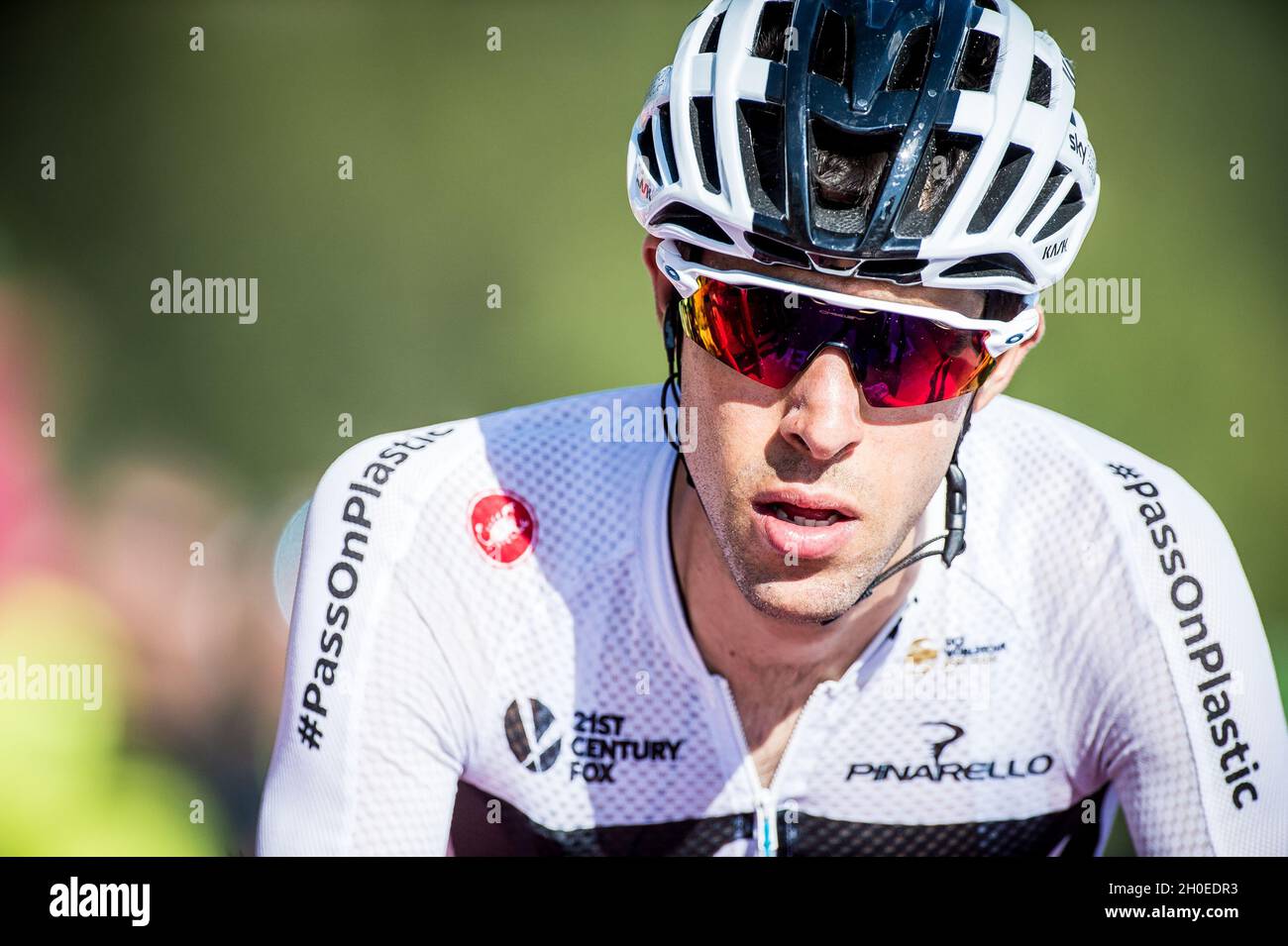 2018 Tour de France Stage 11 Albertville à la Rosire espace San Bernardo Banque D'Images