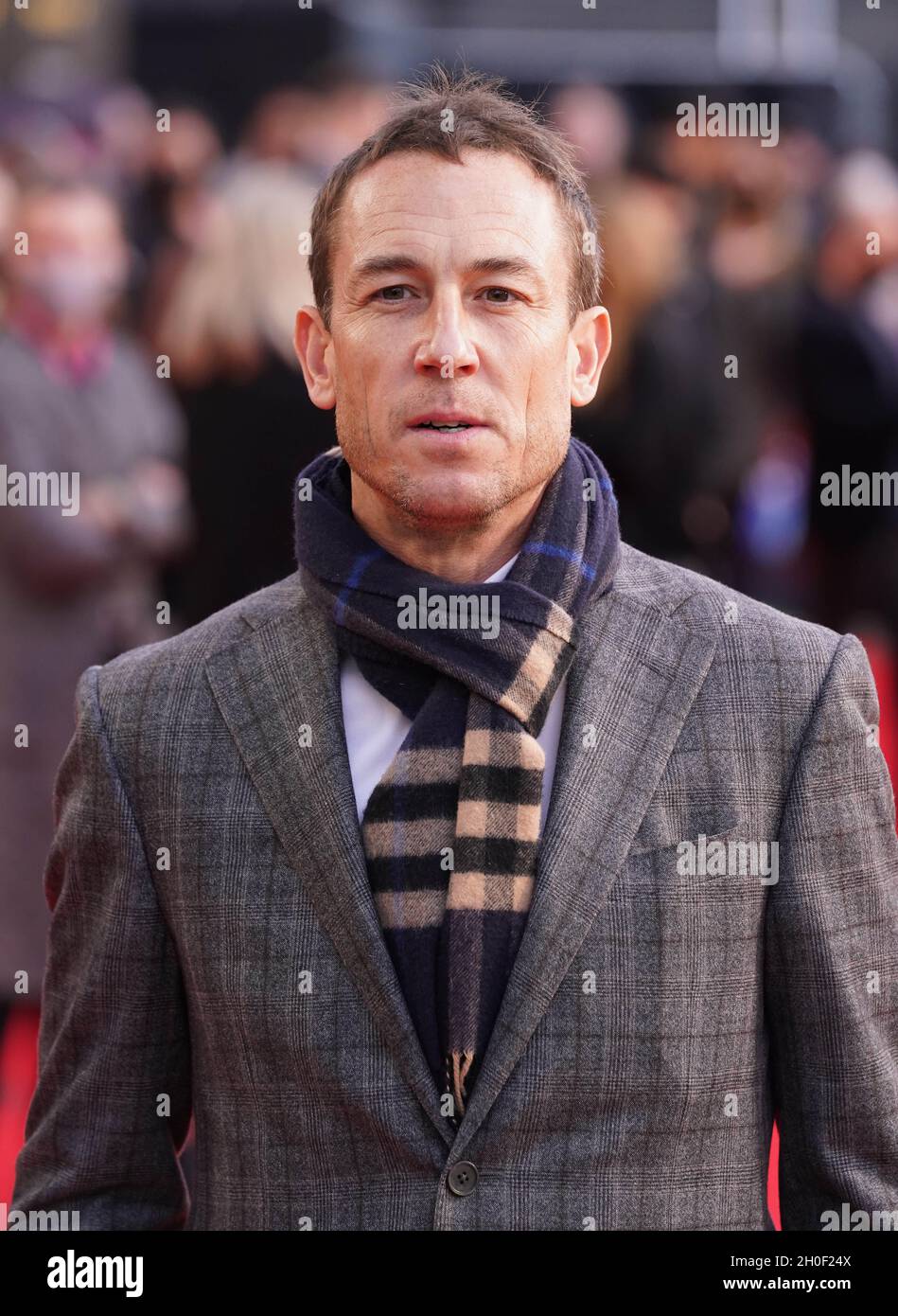 Tobias Menzies arrive pour la première européenne de 'Belfast', au Royal Festival Hall de Londres pendant le BFI London film Festival.Date de la photo: Mardi 12 octobre 2021. Banque D'Images