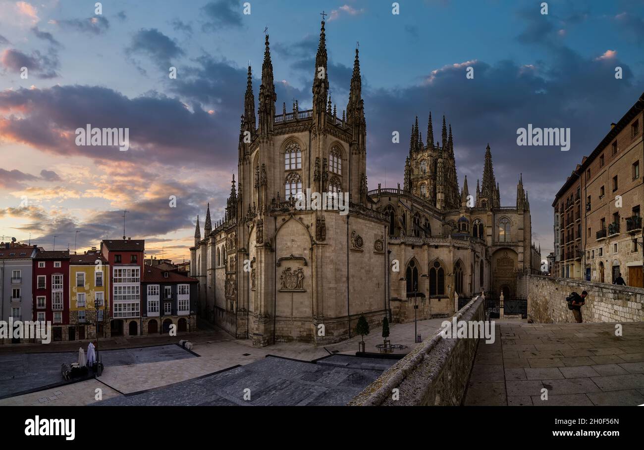 Cathédrale de Burgos, ville de Burgos, Espagne Banque D'Images