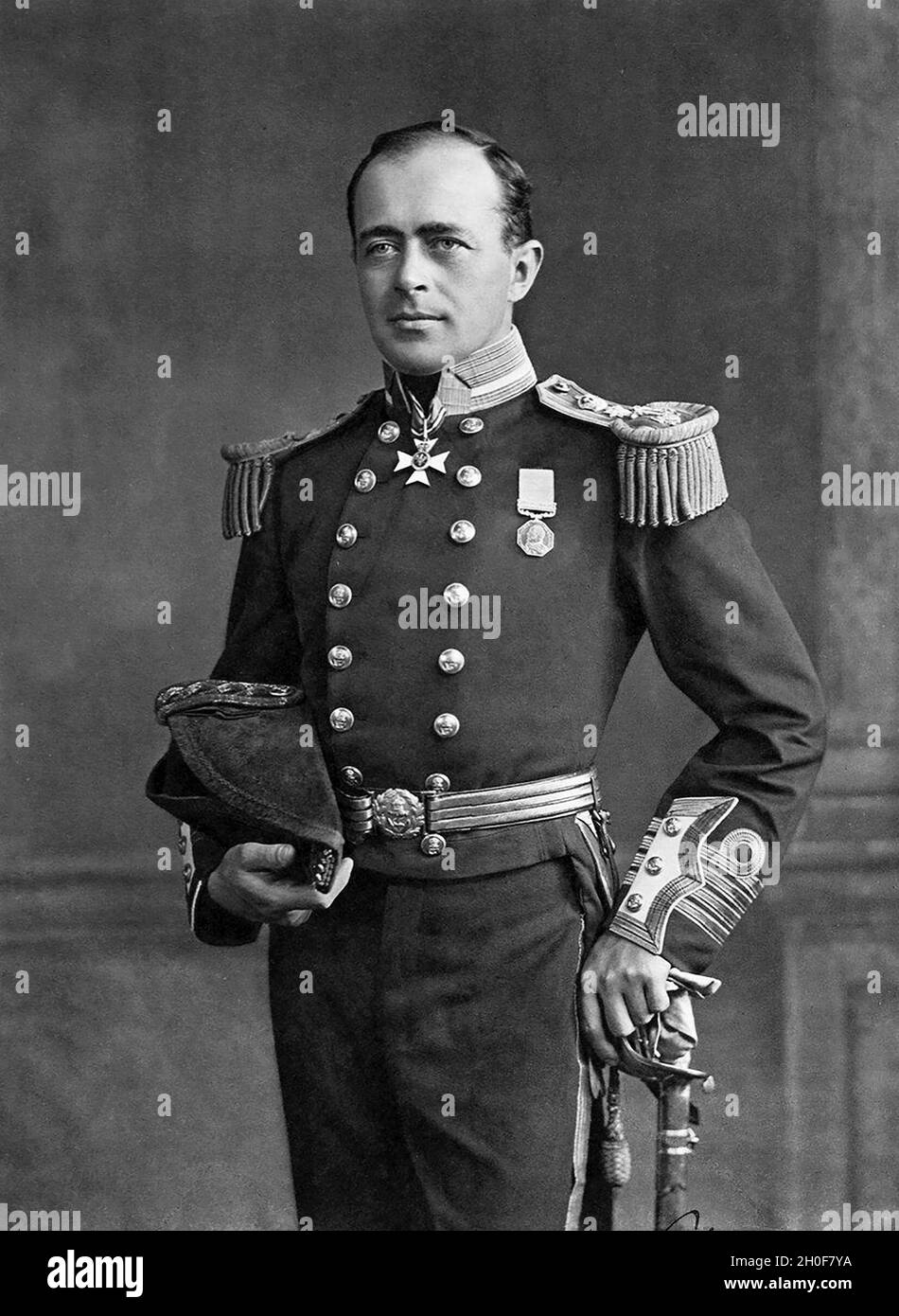 Portrait du capitaine Robert Falcon Scott, 1905 Banque D'Images