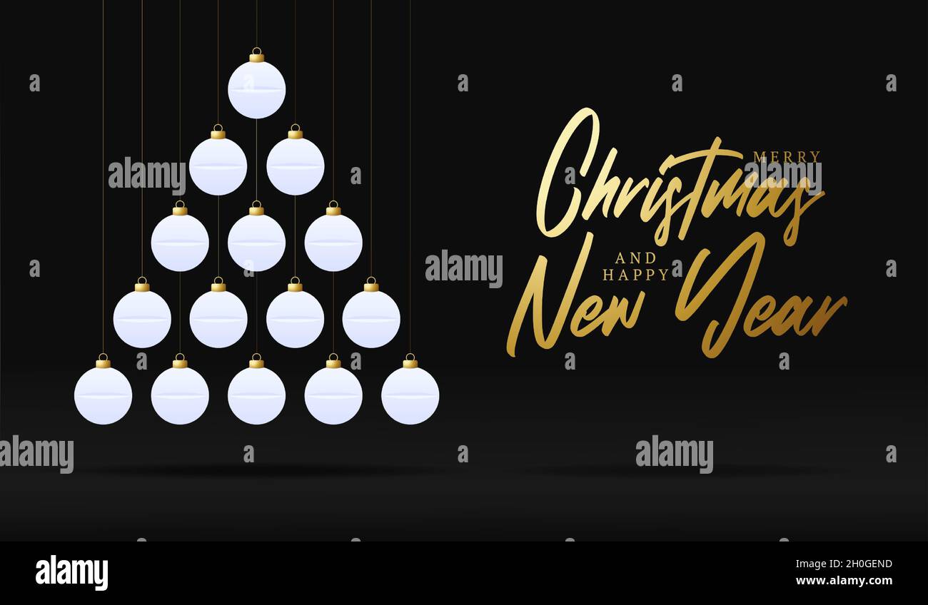 Arbre de Noël médical créatif fait des boules blanches pour Noël et la fête du nouvel an.Covid coronavirus Noël et nouveau Illustration de Vecteur