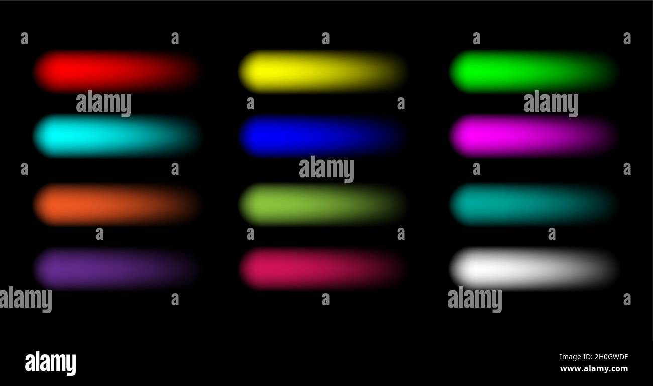 pistes de néon coloré, faisceau d'énergie linéaire ensemble. illustration vectorielle de lasers avec effet de lueur. convient pour, la technologie, le laser et la plupart de l'énergie Illustration de Vecteur