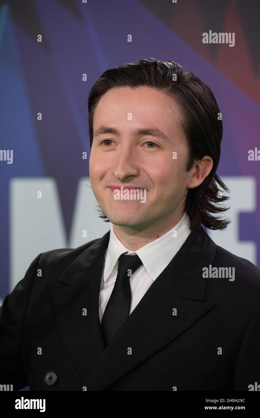 Jonas Lees arrive au Phantom of the Open au BFI London film Festival 2021, 12 octobre 2021 Southbank Center, Royal Festival Hall, Londres, Royaume-Uni. Banque D'Images